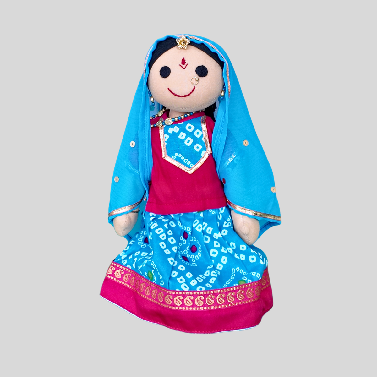 BASANTHI (Ghagra Choli) - Traditional Rajasthani Handmade Fabric Doll