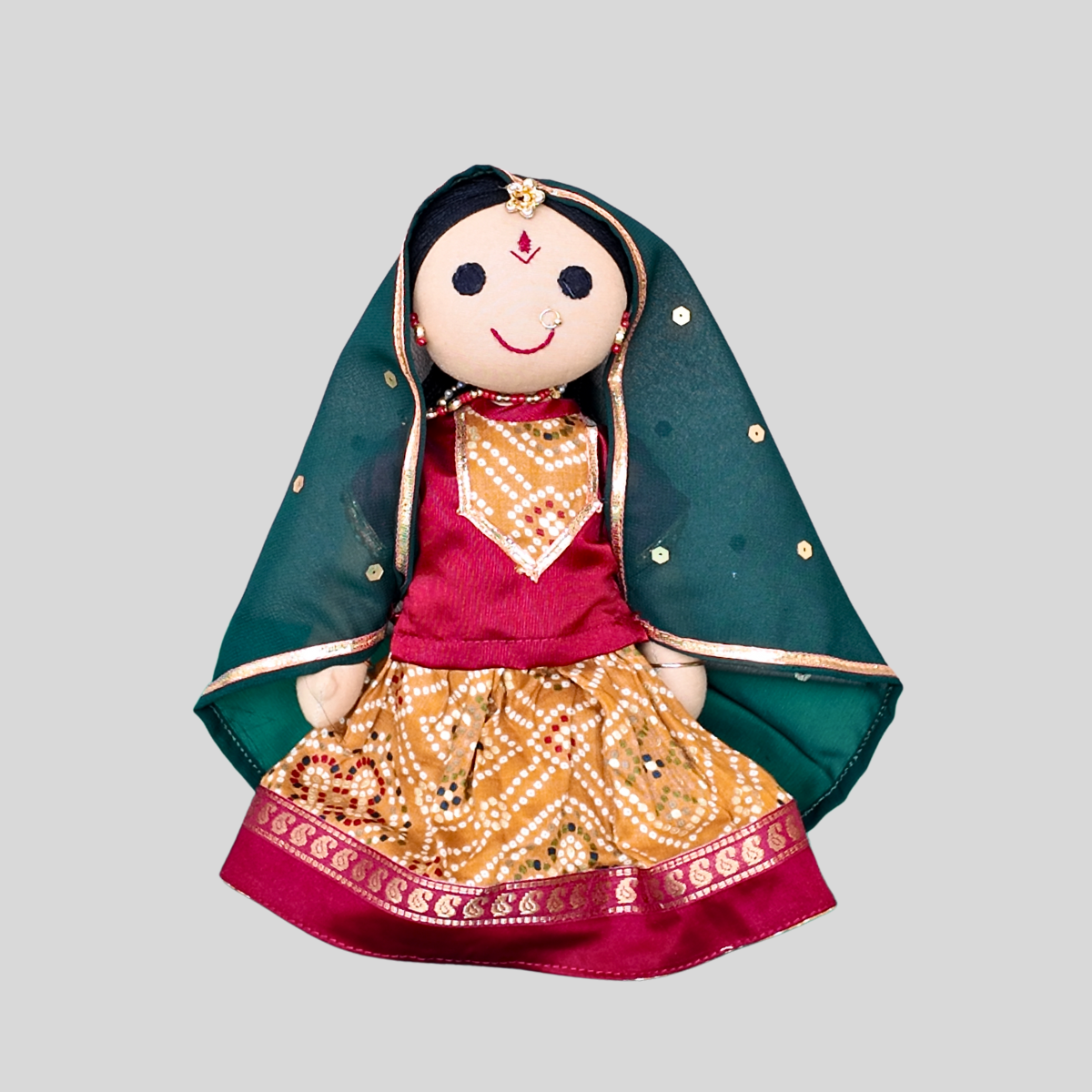 BASANTHI (Ghagra Choli) - Traditional Rajasthani Handmade Fabric Doll