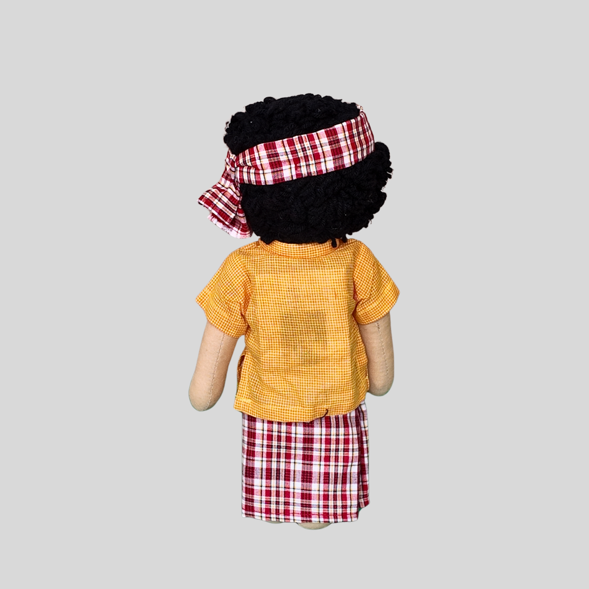 MANICKAM (Lungi) -  Rural Tamil Nadu Handmade Fabric Doll