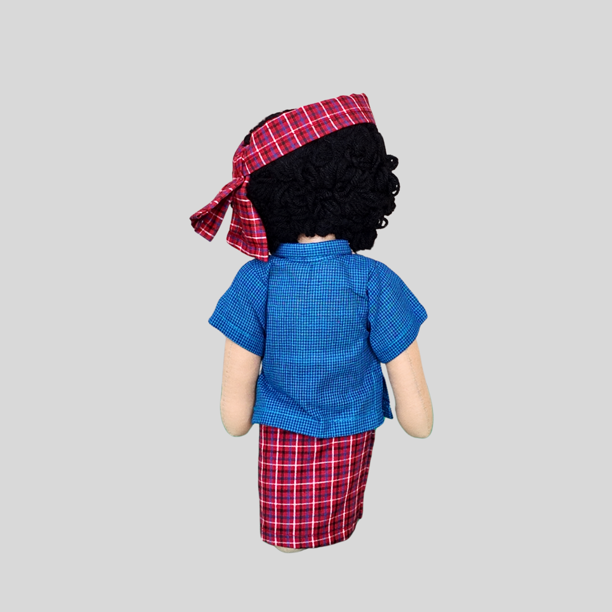 MANICKAM (Lungi) -  Rural Tamil Nadu Handmade Fabric Doll