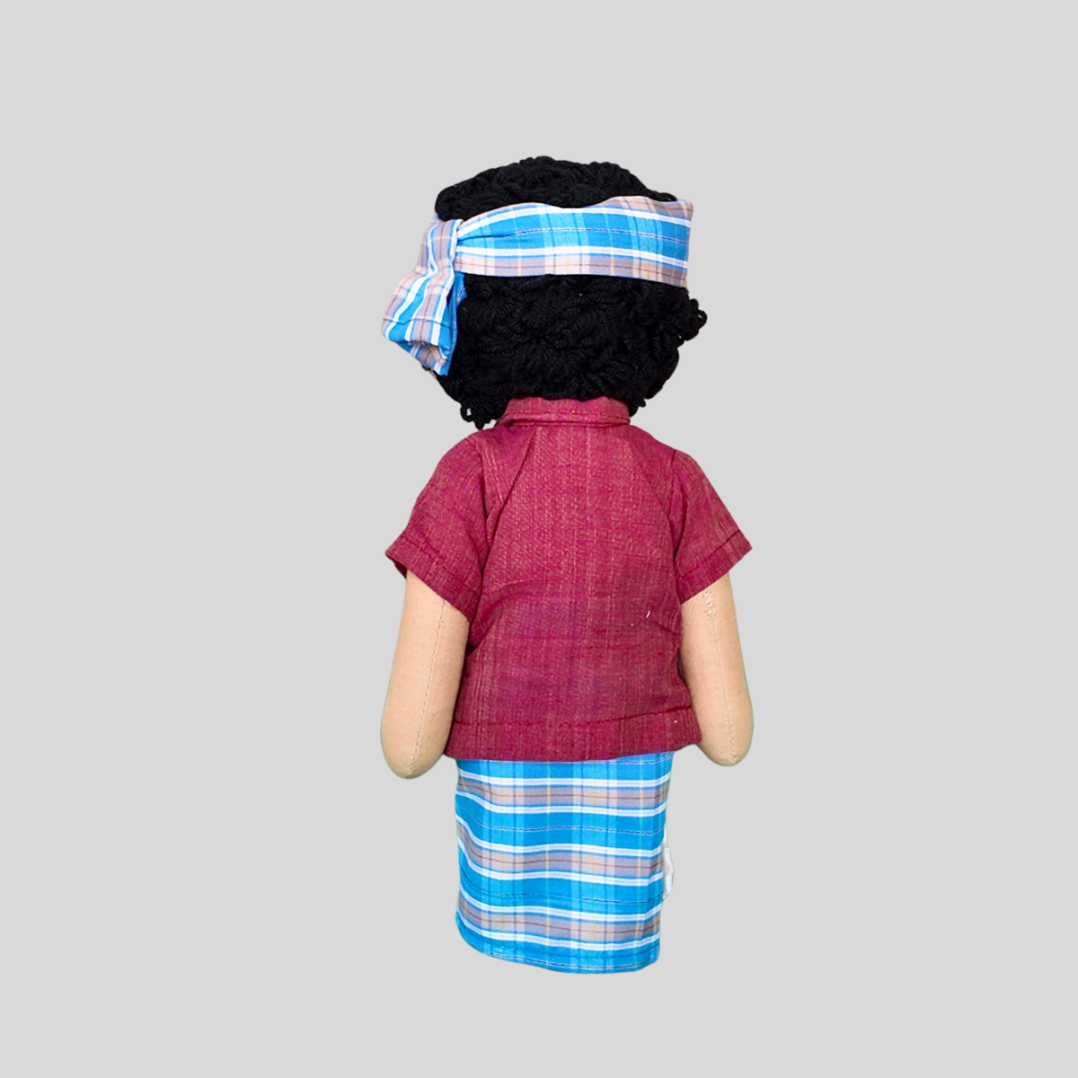 MANICKAM (Lungi) -  Rural Tamil Nadu Handmade Fabric Doll