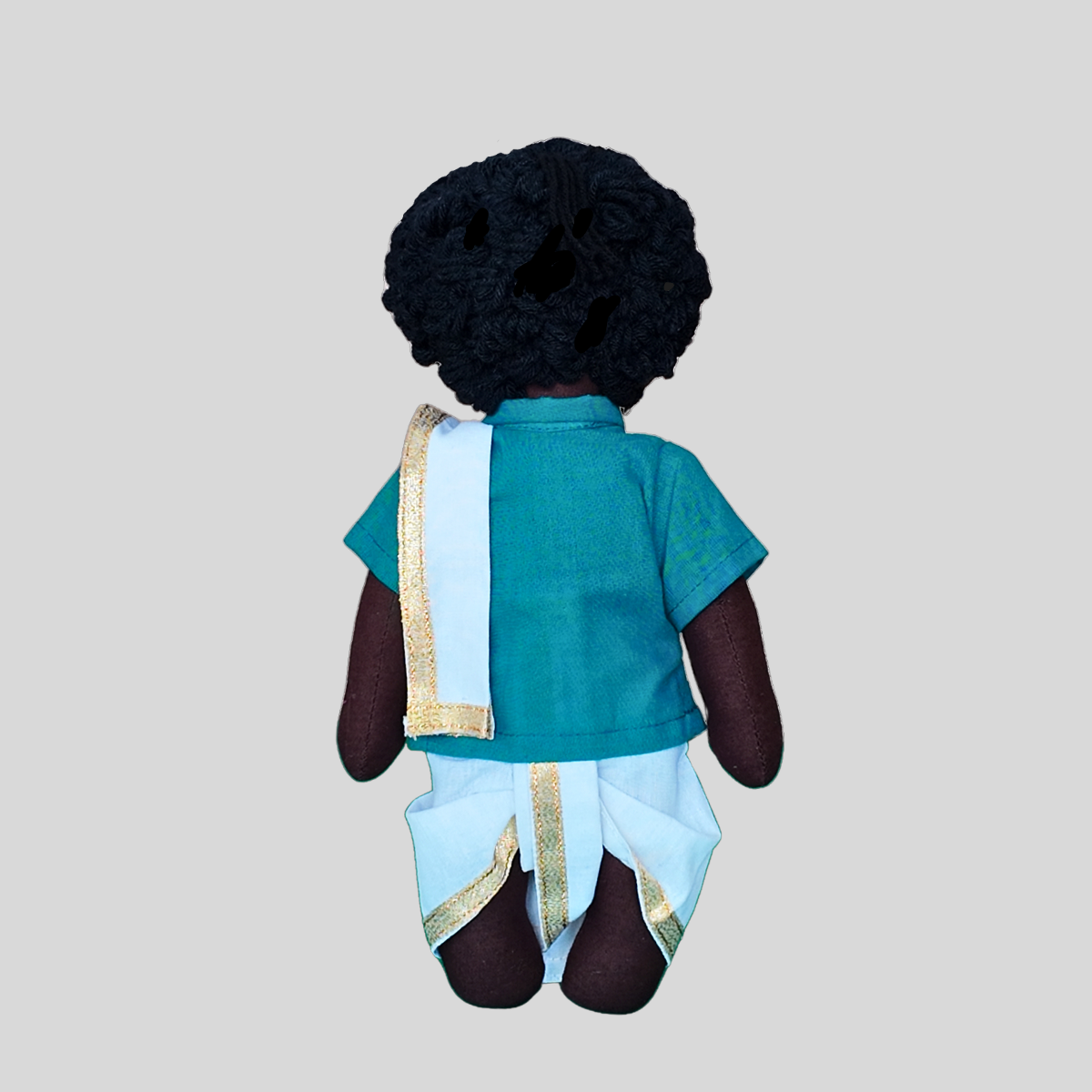 PATTU MAMA (Panchakacham) - Traditional Tamil Brahmin Handmade Fabric Doll