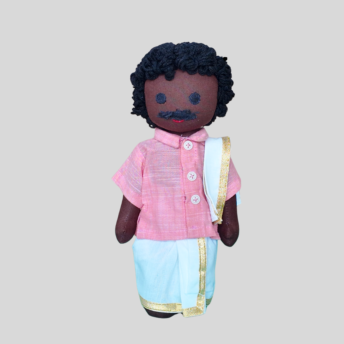 PATTU MAMA (Panchakacham) - Traditional South Indian Brahmin Doll