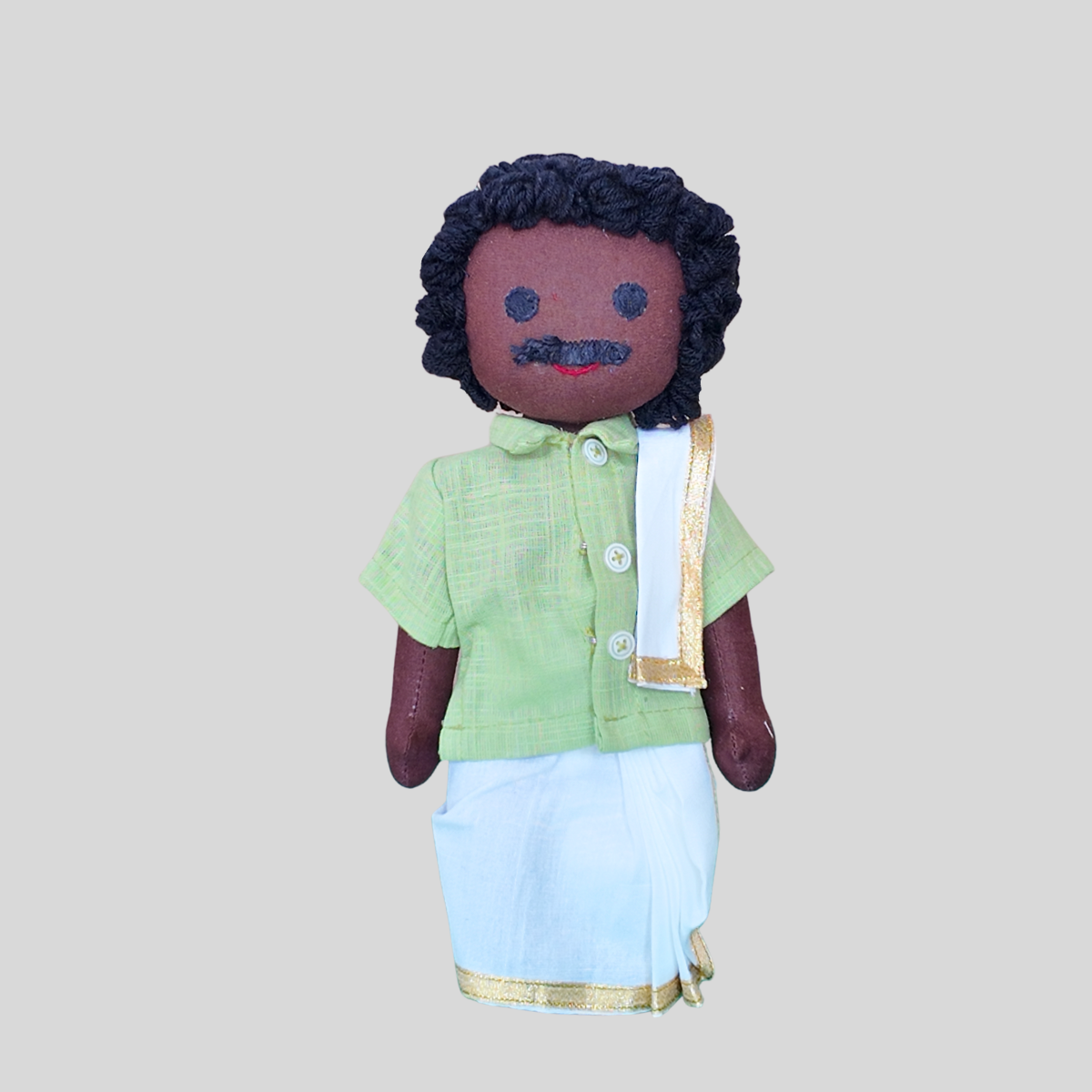 PATTU MAMA (Panchakacham) - Traditional South Indian Brahmin Doll