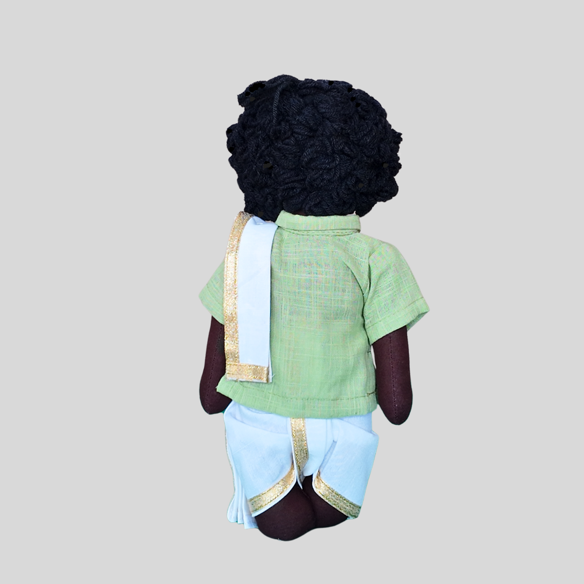 PATTU MAMA (Panchakacham) - Traditional Tamil Brahmin Handmade Fabric Doll