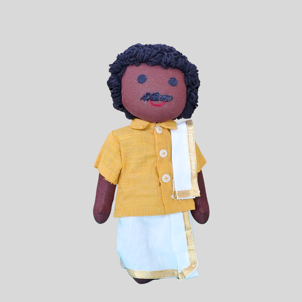 PATTU MAMA (Panchakacham) - Traditional South Indian Brahmin Doll