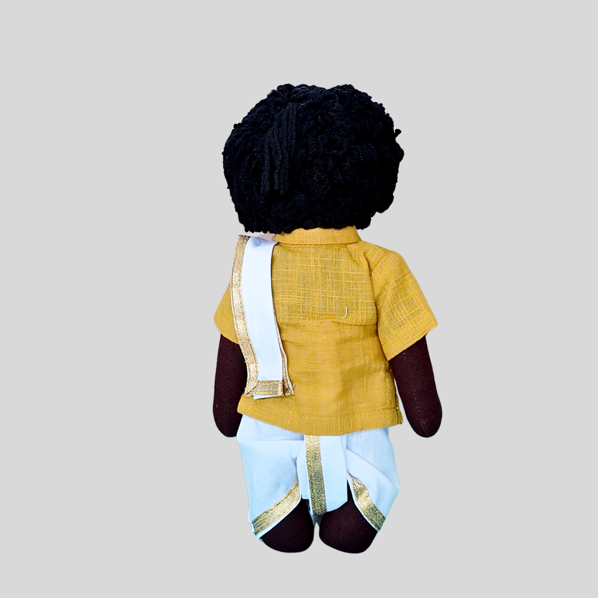 PATTU MAMA (Panchakacham) - Traditional Tamil Brahmin Handmade Fabric Doll