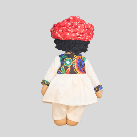 NARAIN BHAI (Kediyun) - Traditional Gujarati Handmade Fabric Doll
