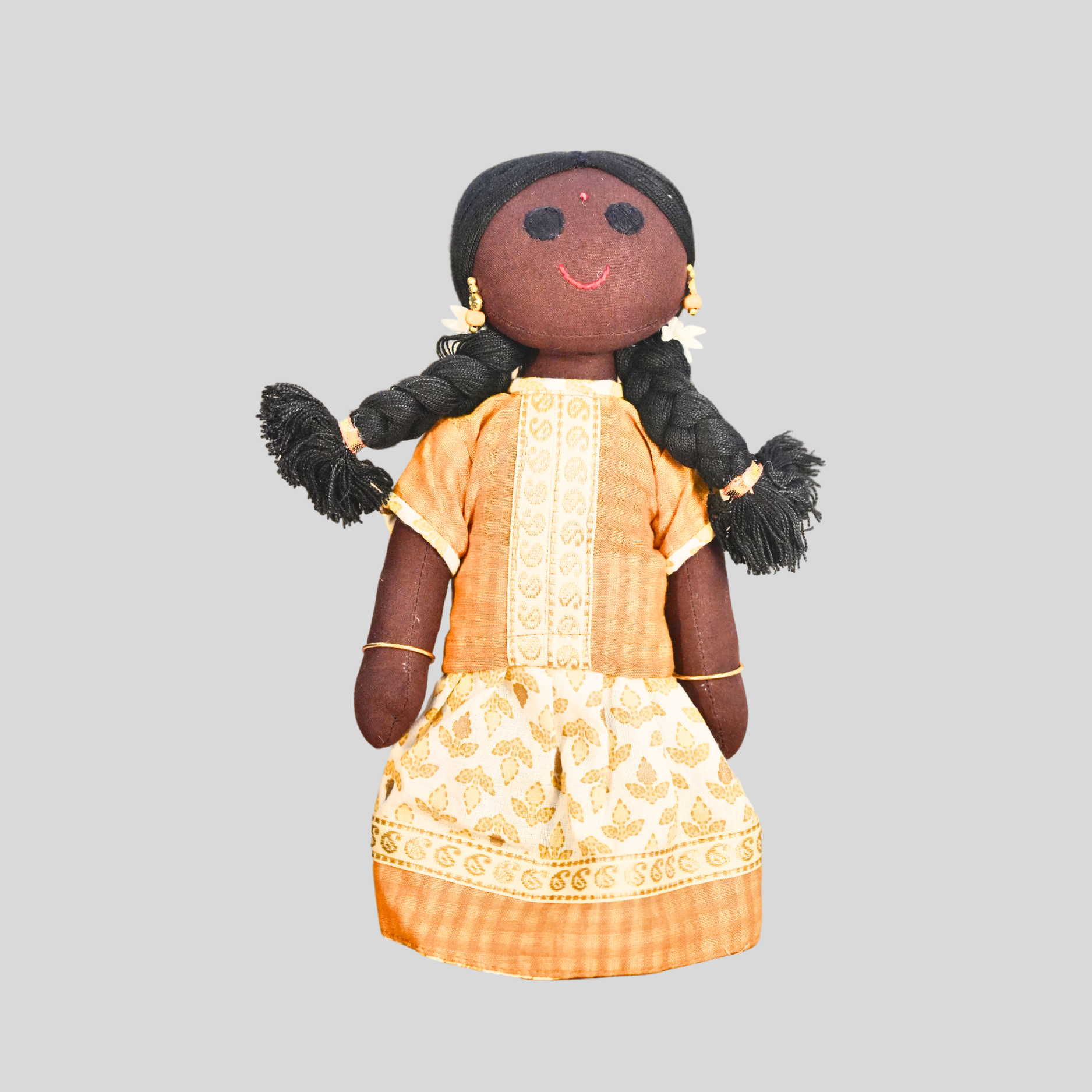 KANMANI (Pavadai Sattai) - Traditional Tamil Nadu Handmade Fabric Doll
