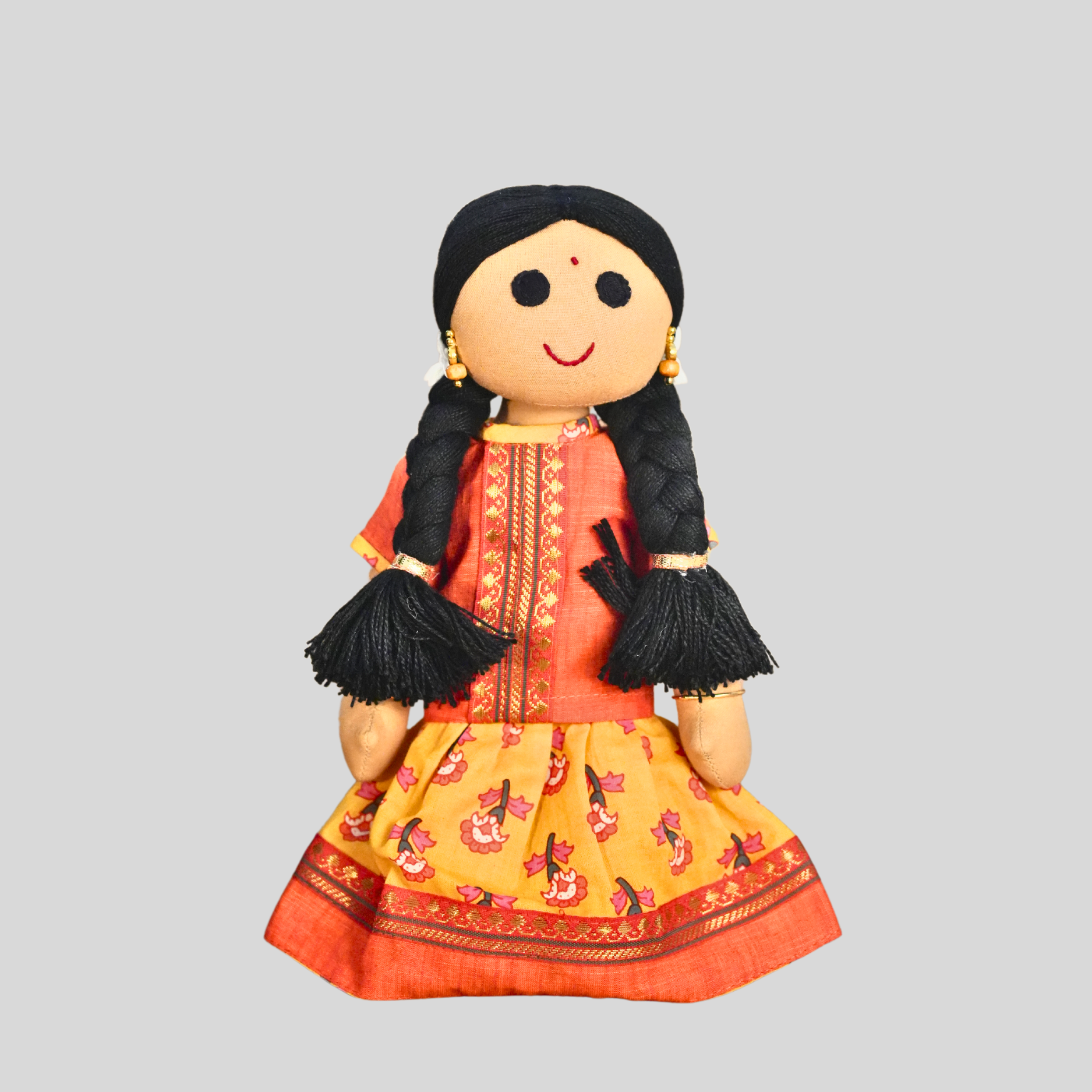 KANMANI (Pavadai Sattai) - Traditional Tamil Nadu Handmade Fabric Doll