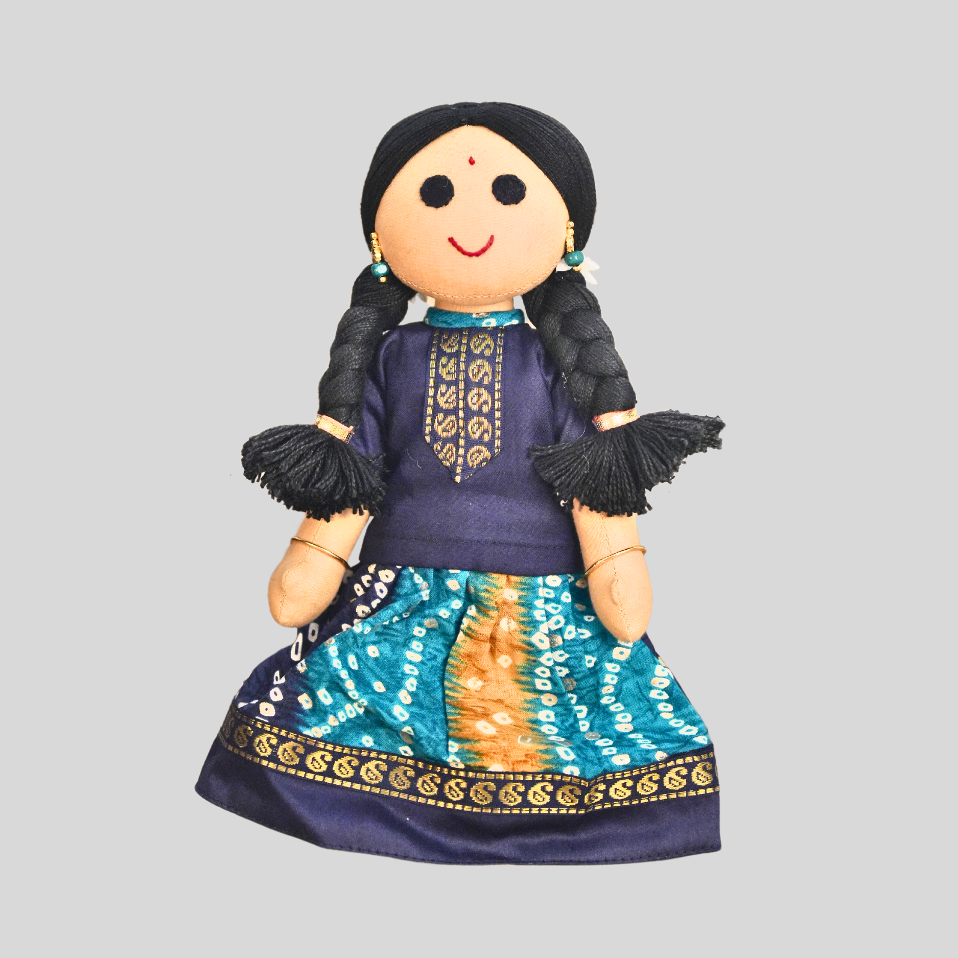 KANMANI (Pavadai Sattai) - Traditional Tamil Nadu Handmade Fabric Doll