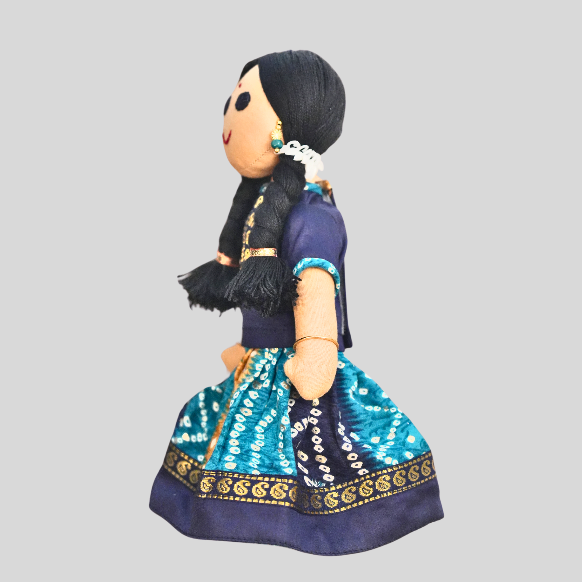 KANMANI (Pavadai Sattai) - Traditional Tamil Nadu Handmade Fabric Doll