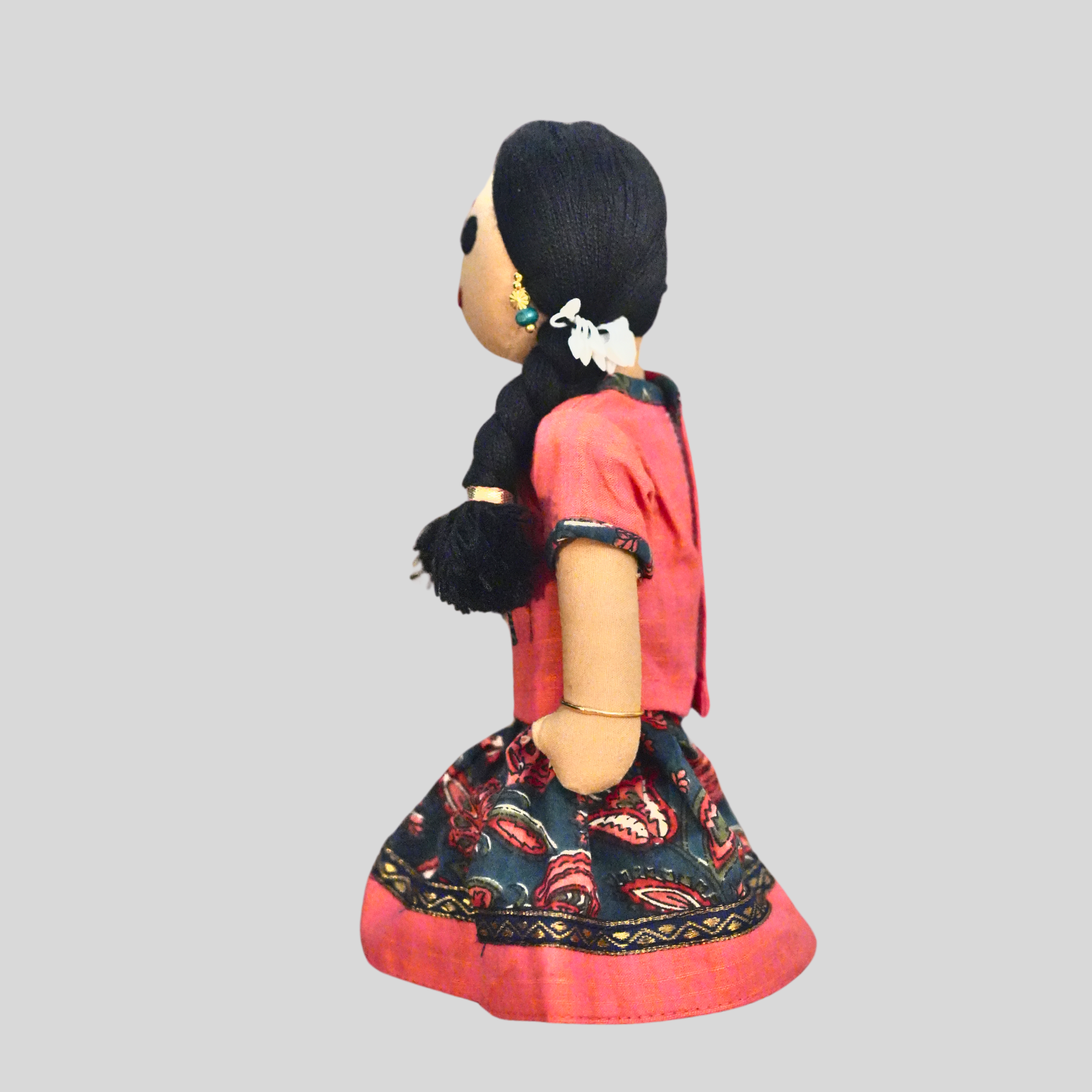 KANMANI (Pavadai Sattai) - Traditional Tamil Nadu Handmade Fabric Doll