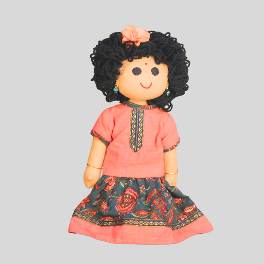 AMMU (Pavadai Sattai)- Curly Hair Doll