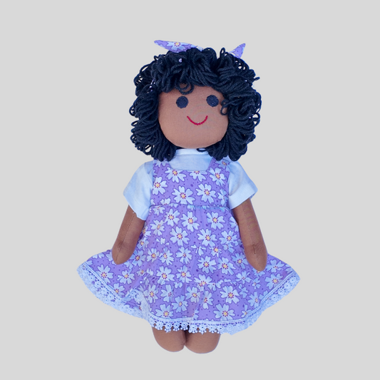 BINDHU (Summer Frock) – Your Child's Favourite Companion Handmade Fabric Doll