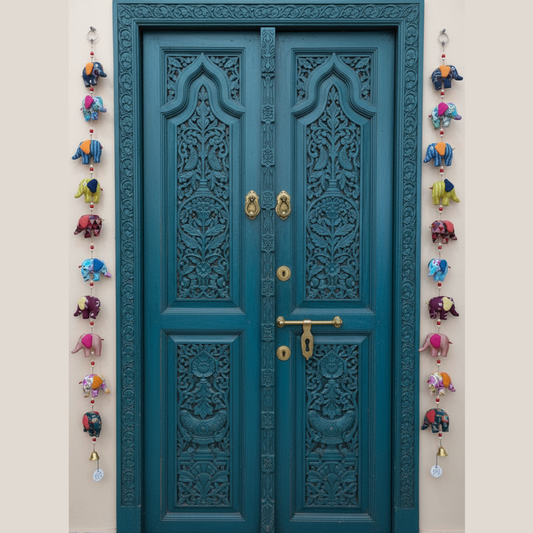 Printed elephant strings/ hangings