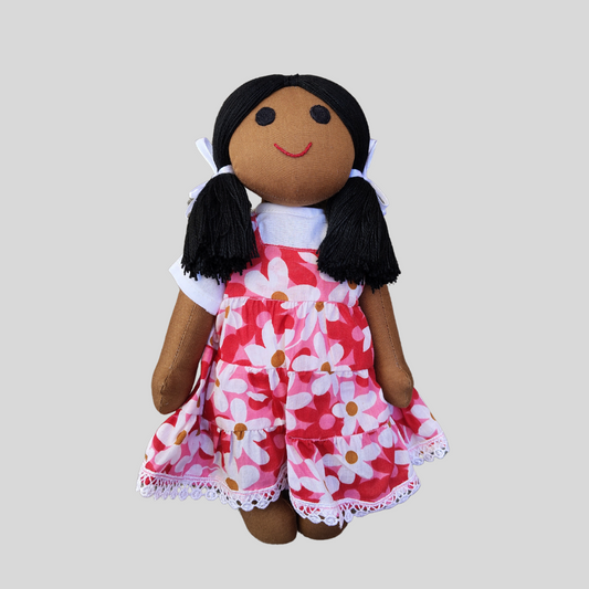 MEENU (Summer Frock) – Your Child’s Stylish Best Friend Handmade Fabric Doll