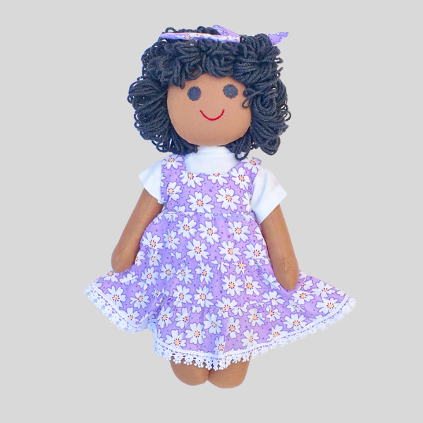BINDHU (Summer Frock) – Your Child's Favourite Companion Handmade Fabric Doll