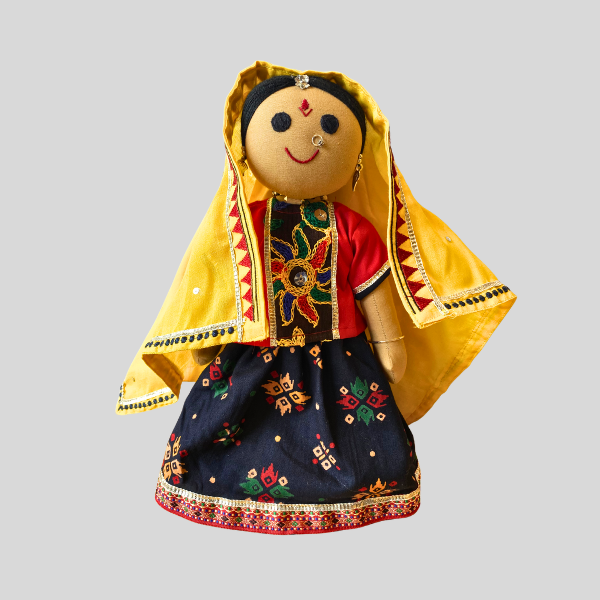 KOKILA BEN - Traditional Gujarati Handmade Fabric Doll