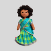 Bindhu – (ready to wear Half-Saree) Your Child's Favourite Companion Handmade fabric Doll