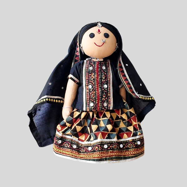 KOKILA BEN - Traditional Gujarati Handmade Fabric Doll