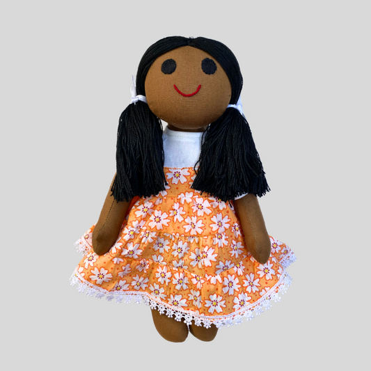 MEENU (Summer Frock) – Your Child’s Stylish Best Friend Handmade Fabric Doll