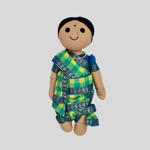 AMBUJAM MAAMI (Madisar) - Traditional Tamil Brahmin Handmade Fabric Doll