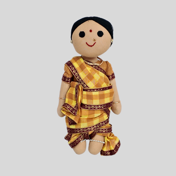 AMBUJAM MAAMI (Madisar) - Traditional Tamil Brahmin Handmade Fabric Doll