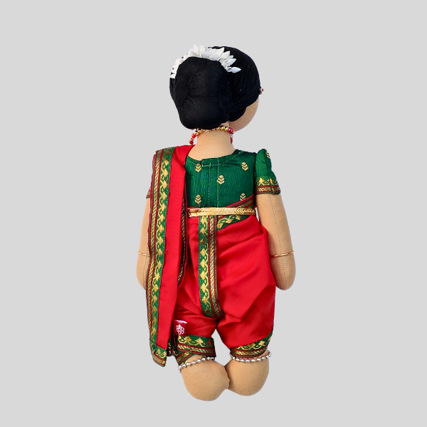 Urmila (Nauvari) - Traditional Maharashtrian Handmade Fabric Doll