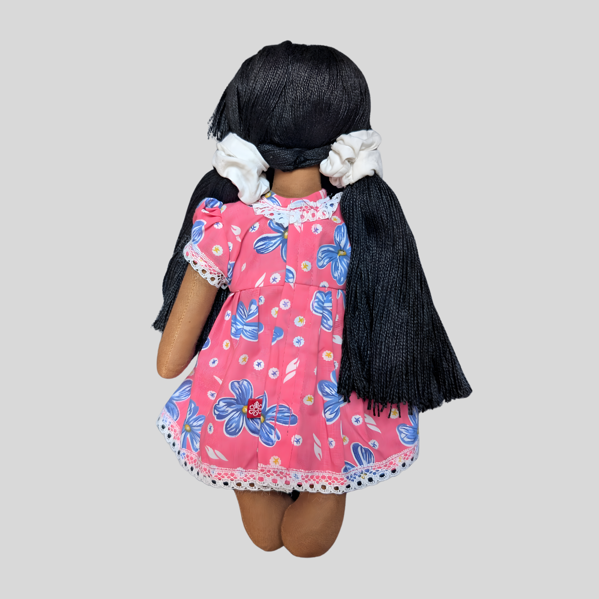 MEENU (Frock) – Long Hair Dress-Up Doll for Styling & Imaginative Play (Handmade Fabric Doll)