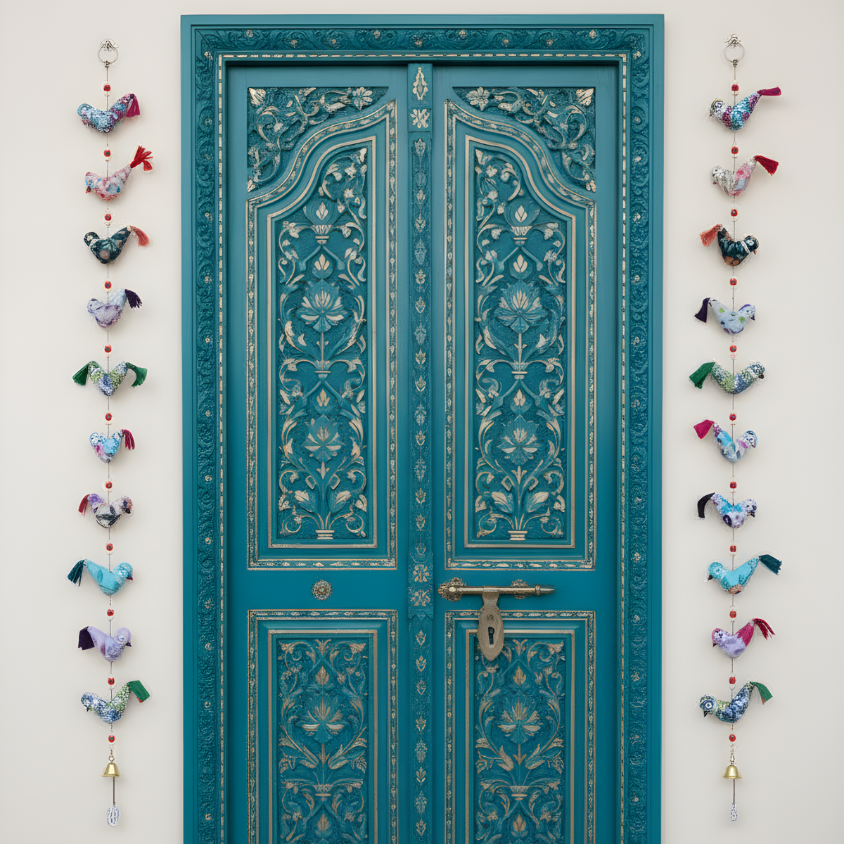 Printed bird strings/ hangings