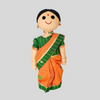SUNDARI (Saree) - Contemporary Saree Handmade Fabric Doll
