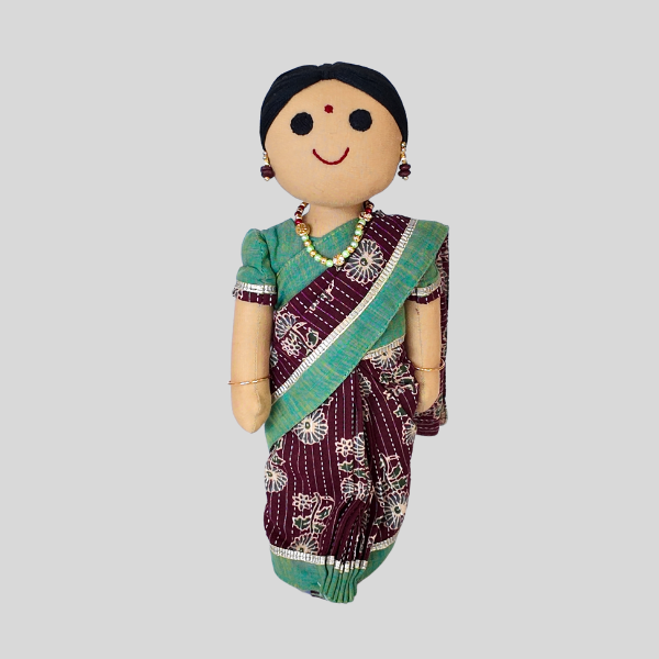 SUNDARI (Saree) - Contemporary Saree Handmade Fabric Doll