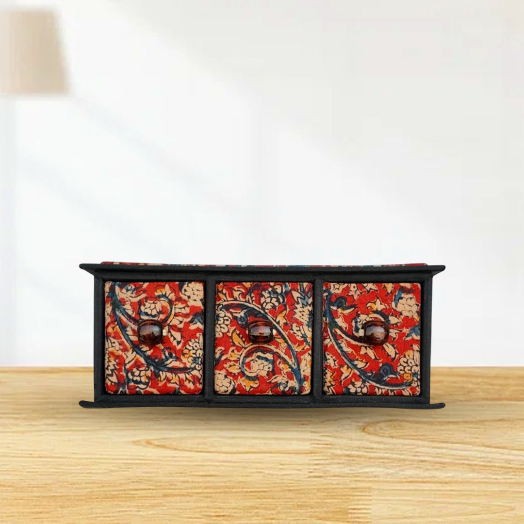 Handcrafted Triple Chest Drawer / Organizer / Storage box