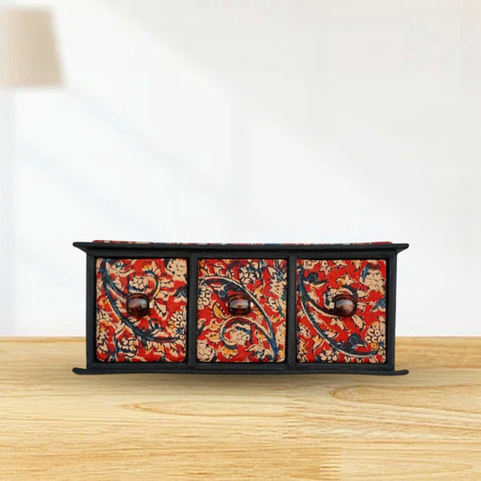 Handcrafted Triple Chest Drawer / Organizer / Storage box