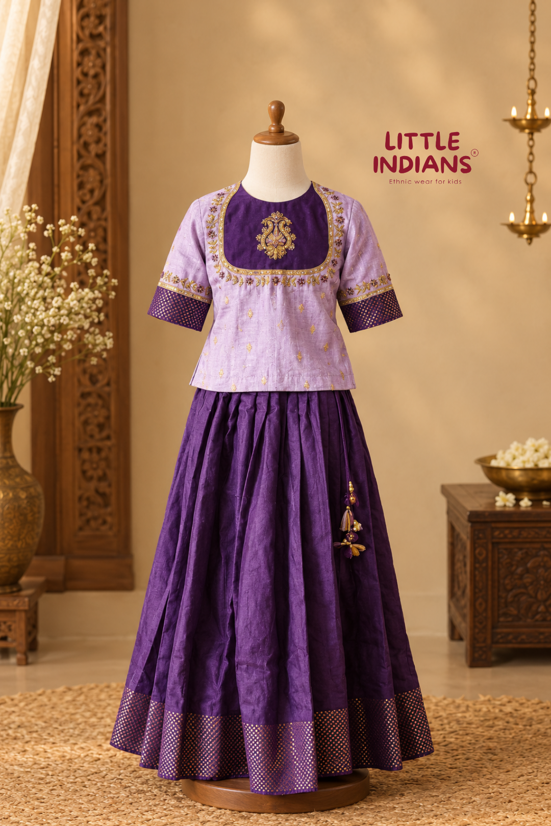 Lavender and Deep Purple Lehenga!