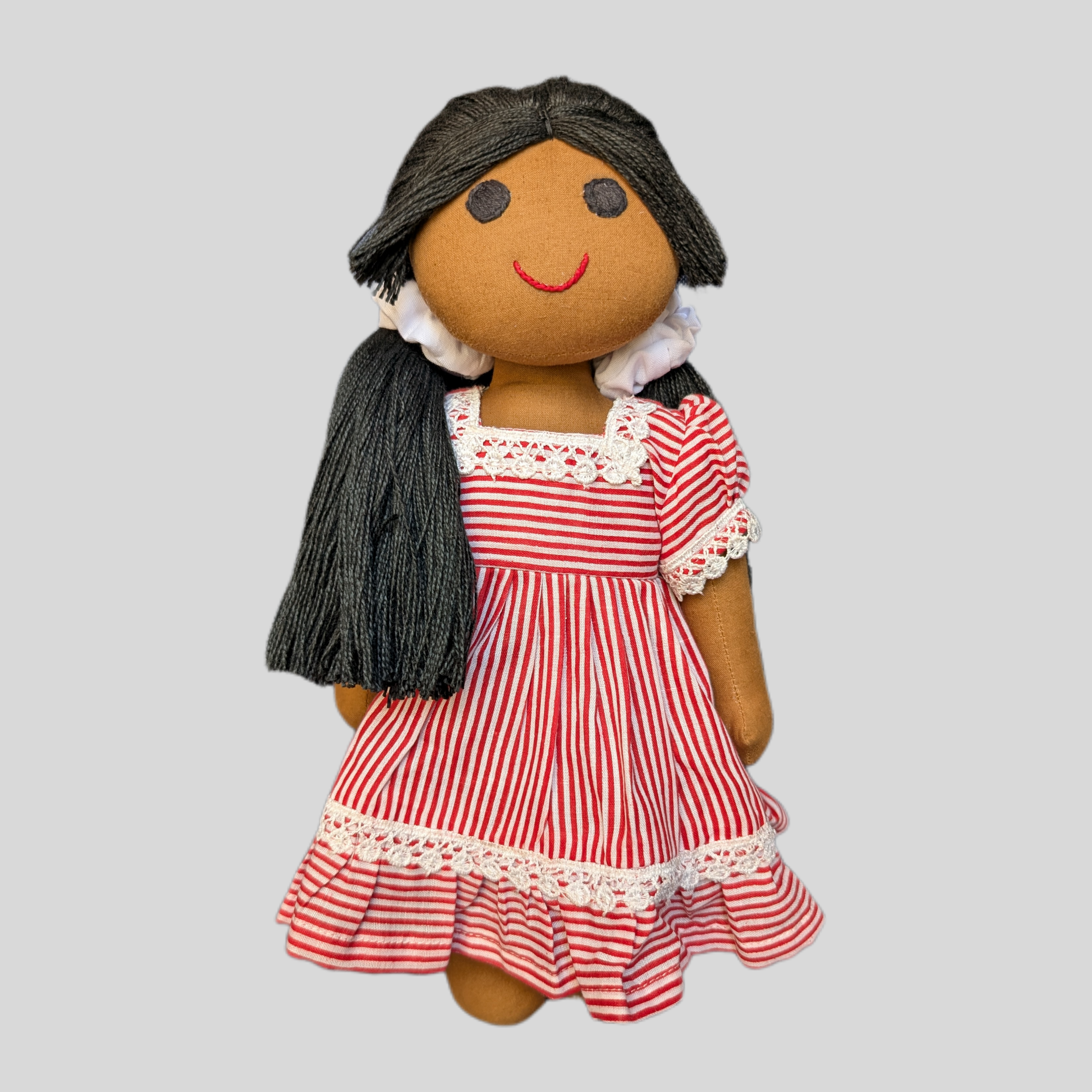 MEENU (Frock) – Long Hair Dress-Up Doll for Styling & Imaginative Play (Handmade Fabric Doll)