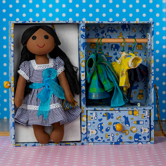Meenu's Trunk- Doll wardrobe & Play set