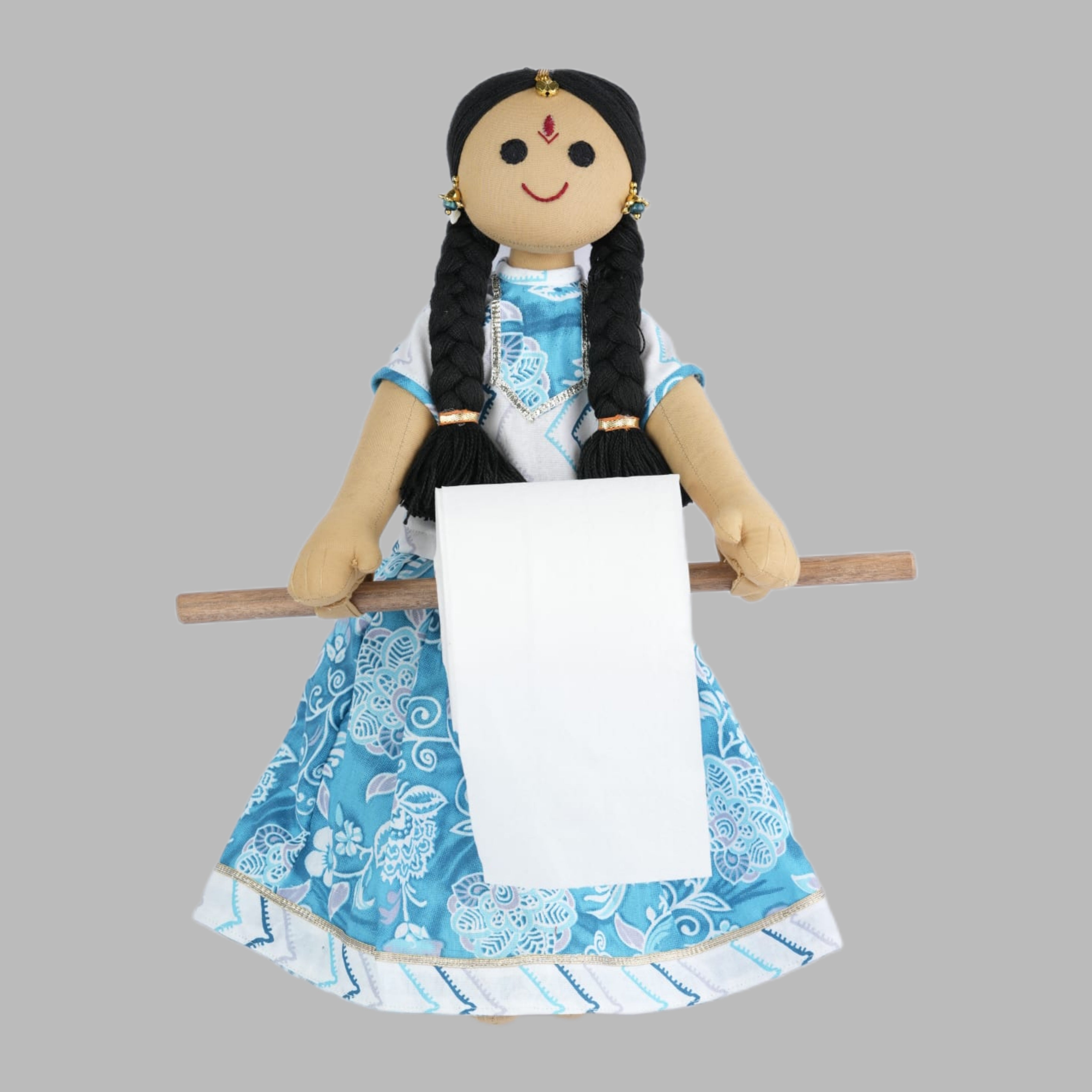 KANNAMMA (Paavadai Sattai) – The Charming and Functional Handmade Fabric Doll (Tissue/Towel holder doll)