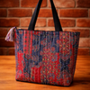 UPCYCLED FABRIC TOTE BAG (QUILTED & PATCHWORKED)