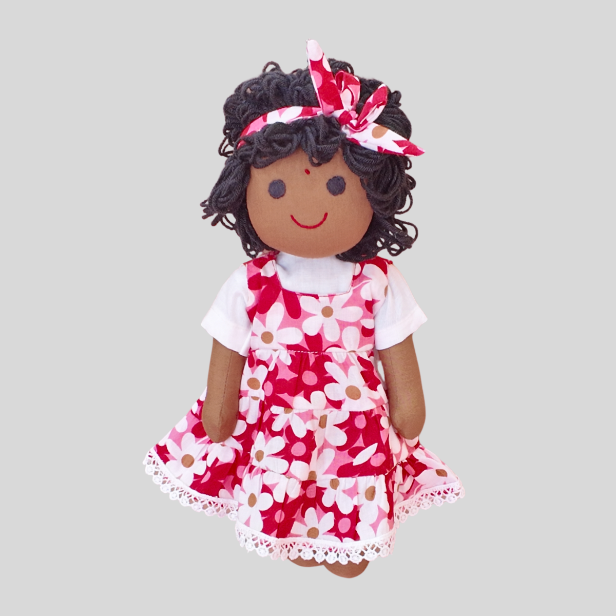 BINDHU (Summer Frock) – Your Child's Favourite Companion Handmade Fabric Doll